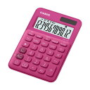 (まとめ)カシオ カラフル電卓 ミニジャストタイプ12桁 ビビッドピンク MW-C20C-RD-N 1台【×5セット】(2)