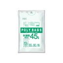 (まとめ) オルディ ポリバッグ ビジネス 45L 0.03mm 乳白半透明 10枚入 【×30セット】