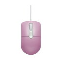 (まとめ) バッファロー 有線光学式マウス 静音3ボタン Mサイズ ピンク BSMOU27SMPK 1個 【×10セット】(2)