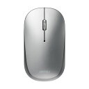 バッファロー 無線 BlueLED 薄型3ボタン フレクサスマウス ノーマル シルバー BSMBW330NSV 1個(2)