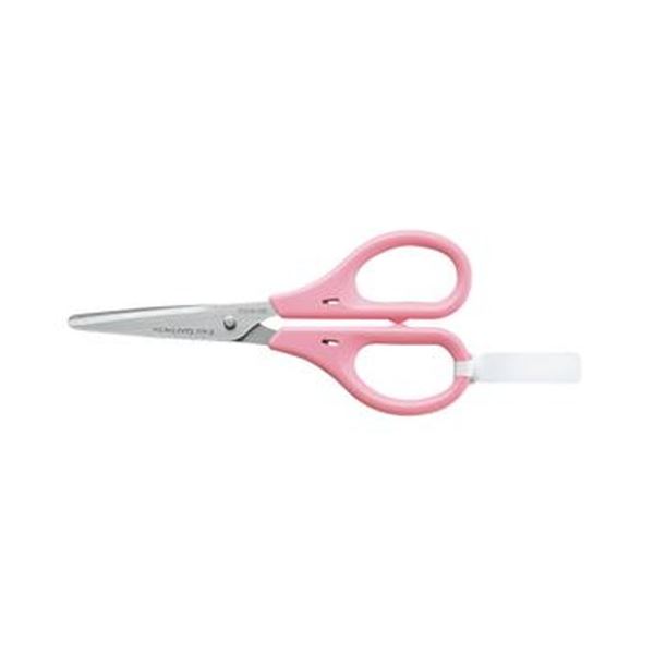 （まとめ）コクヨ ハサミ 刃渡り45mm ピンクハサ-2NP 1セット（10本）【×3セット】