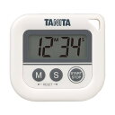 (まとめ)タニタ デジタルタイマー 丸洗いタイマー100分計 ホワイト TD-376N-WH 1個 【×5セット】