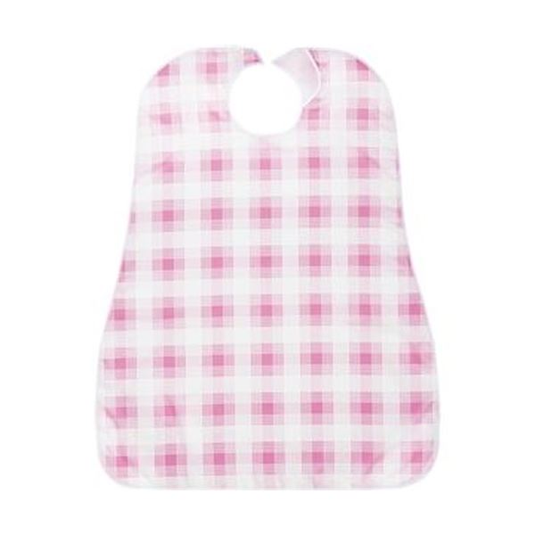 【送料無料】(まとめ)カネモ商事 LOr食事用エプロンピンクチェック 1枚【×10セット】