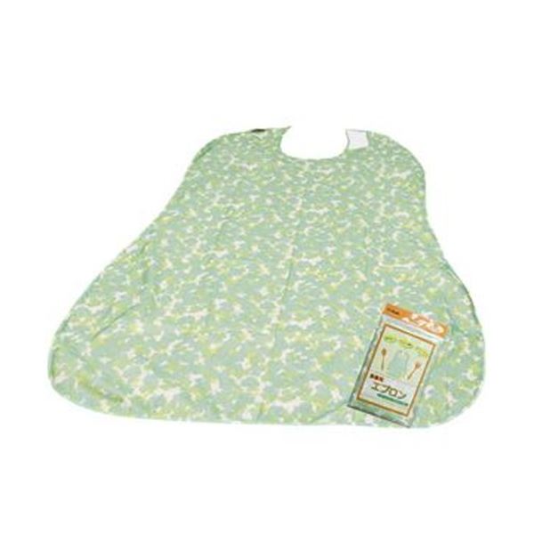 【送料無料】(まとめ)オオサキメディカル プラスハート食事用エプロン グリーン 1枚【×10セット】