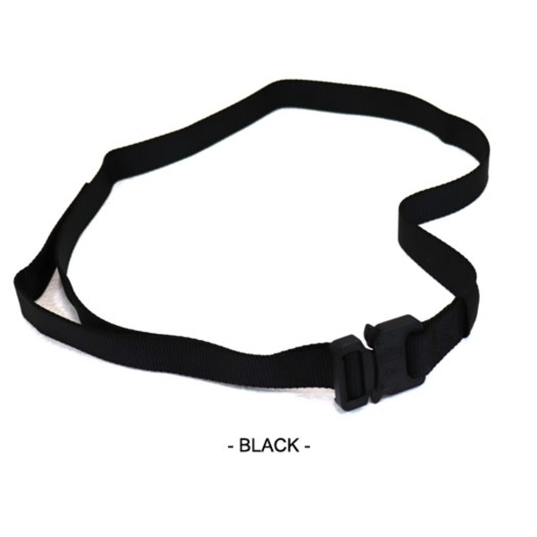 クリップベルト スリム ブラック 無段階 ウェスト調整 ワンタッチ脱着可能 頑丈 ナイロンベルト 作業 ..
