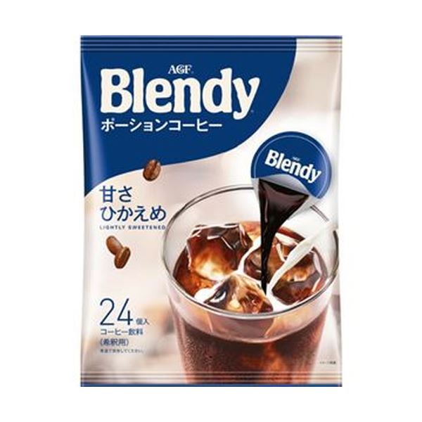 【送料無料】（まとめ）味の素AGF ブレンディポーションコーヒー 甘さひかえめ 18g 1セット（72個：24個×3袋）【×5セット】【代引不可】