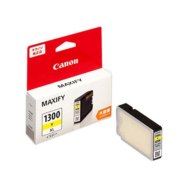 （まとめ）キヤノン インクタンクPGI-1300XLY イエロー(大容量) 9192B001 1個  ...