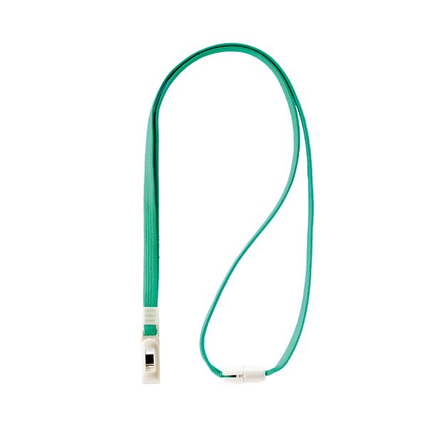 【送料無料】(まとめ) ライオン事務器 名札用ストラップグリーン N-7P 1本 【×50セット】