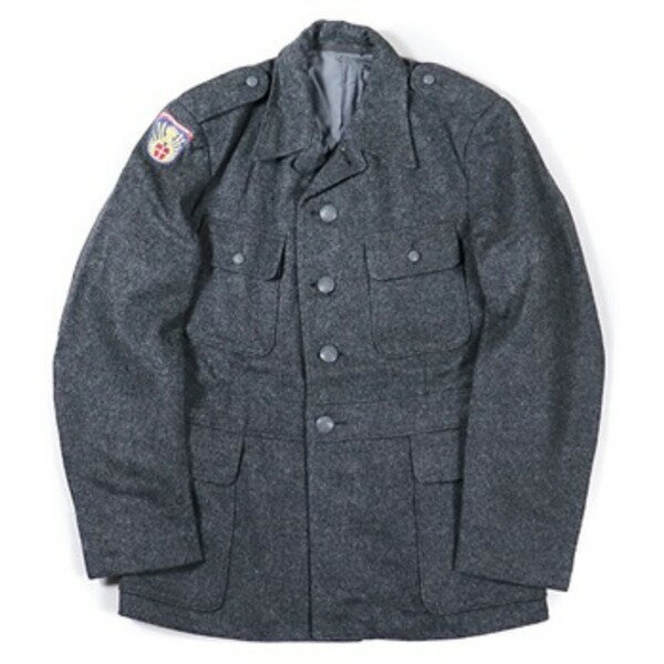 デンマーク軍 放出 ウール ジャケット 110 裏地コットン デッドストック 未使用 ミリタリーウェア ミリ..