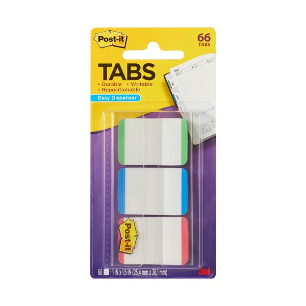 【送料無料】(まとめ) 3M ポスト・イット超丈夫なインデックス 25.4×38.1mm グリーン／ブルー／レッド ..