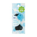 (まとめ)貝印 ヘアゴム 細 黒 約2m HL0123 1本 【×30セット】(4)