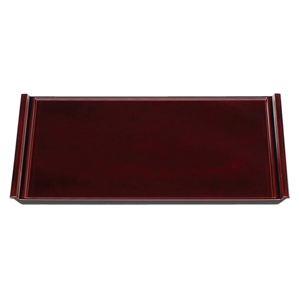 尺2 フライト盆/トレー 【溜毘沙門天】 373mm×255mm×18mm 日本製 〔和食 レストラン 店舗 お店〕【代引不可】