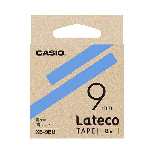 (まとめ)カシオ ラテコ 詰替用テープ9mm×8m 青/黒文字 XB-9BU 1個【×10セット】 (まとめ)カシオ ラテコ 詰替用テープ9mm×8m 青/黒文字 XB-9BU 1個【×10セット】