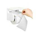 トイレットペーパーホルダー 【棚付き】 約幅17×奥行10×高さ13cm ペーパー取り付けワンタッチ ロールペーパーホルダー(3)