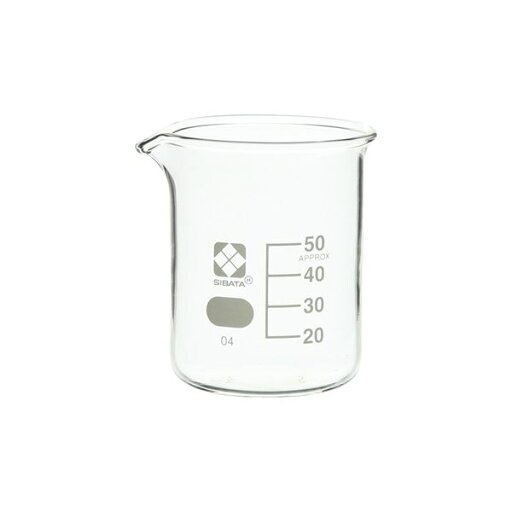 ビーカー 目安目盛付 50mL 10入 【010020-50A】 ビーカー 目安目盛付 50mL 10入 【010020-50A】