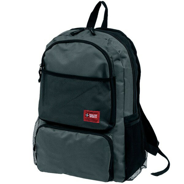 デイバック リュック 20L グレー 衝撃緩和用ウレタン入 ポケット付 ショルダーベルト長さ調整可 デイパック アウトドア(4)