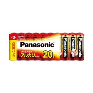 パナソニック(家電) アルカリ乾電池 単3形 20本シュリンクパック LR6XJ/20SW パナソニック(家電) アルカリ乾電池 単3形 20本シュリンクパック LR6XJ/20SW