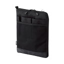 (まとめ) リヒトラブ SMART FITACTACT バッグインバッグ (タテ型) A5 ブラック A-7682-24 1個 【×10セット】(2)