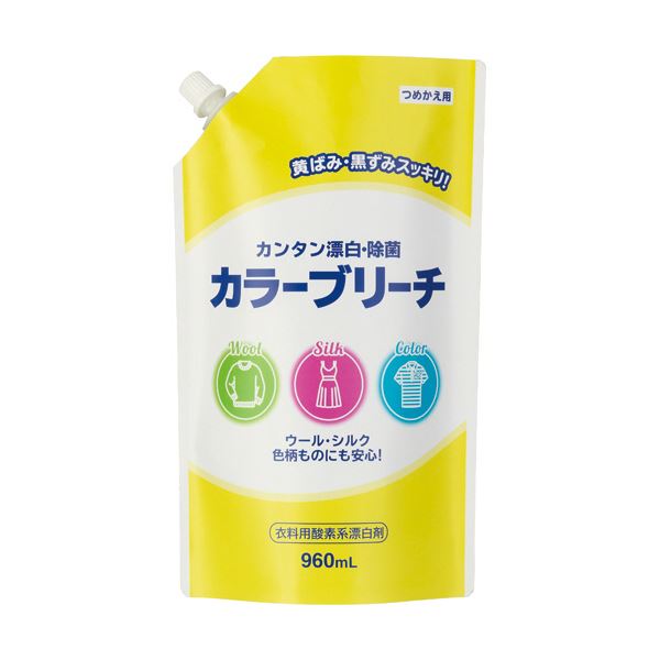【送料無料】（まとめ）ミツエイ 衣料用カラーブリーチ つめかえ用 960ml 1セット（10個） 【×3セット】