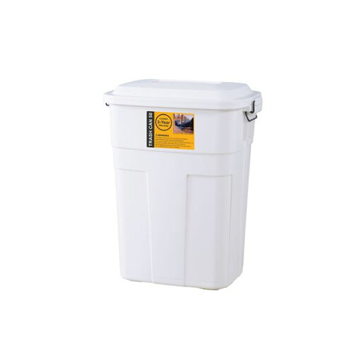 ゴミ箱 ダストボックス 幅45.5cm 50L ホワイト ふた付き 日本製 ポリエチレン スチール トラッシュカン キッチン 店舗 ゴミ箱 ダストボックス 幅45.5cm 50L ホワイト ふた付き 日本製 ポリエチレン スチール トラッシュカン キッチン 店舗