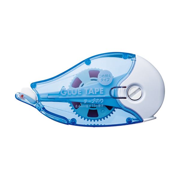 【送料無料】(まとめ) TANOSEE テープのり リフィル式本体 赤テープ 8.4mm×15m 1個 【×50セット】(4)