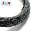 Azur ハンドルカバー アトレー ステアリングカバー カーボンレザーブラック S（外径約36-37cm） XS61A24A-S