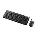 エレコム 無線キーボード&マウス/薄型/メンブレン式/抗菌/コンパクトサイズ/ブラック TK-FDM109MKBK(2)