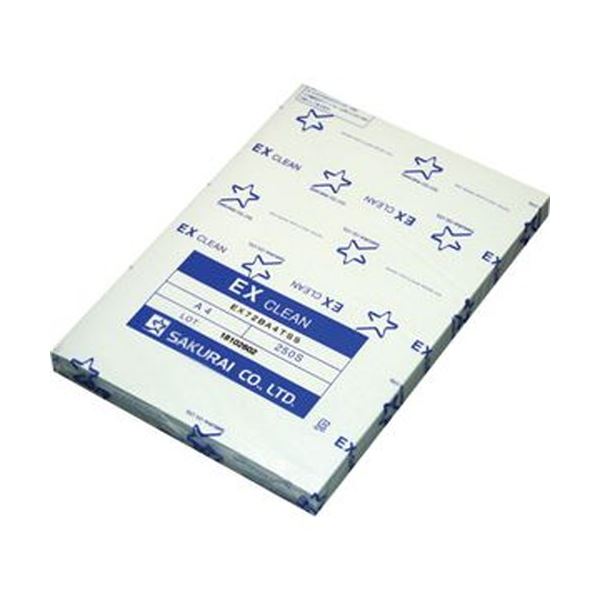 【送料無料】（まとめ）桜井 EXクリーン A4 ブルーEX72BA4SS 1冊（250枚）【×10セット】