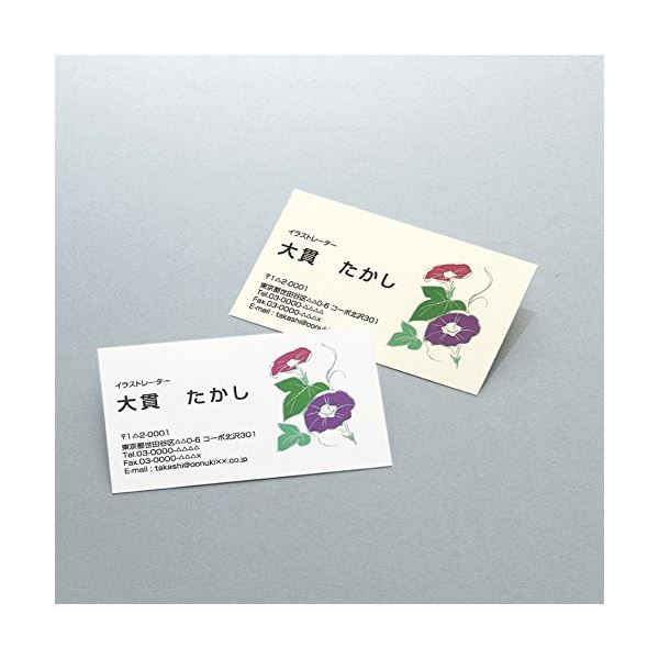 （まとめ）コクヨマルチプリンタ用名刺用紙(マイクロミシン)両面印刷用・普通紙 A4 10面 ナチュラルホワイト KPC-VE15W1冊(100シート) 【×2セット】