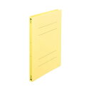 (まとめ) TANOSEE フラットファイル(再生PP) A4タテ 150枚収容 背幅18mm イエロー 1パック(5冊) 【×10セット】(3)