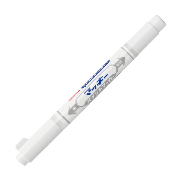 【送料無料】(まとめ) ゼブラ マッキーペイントマーカー細字+極細 白 YYTS20-W 1本 【×50セット】