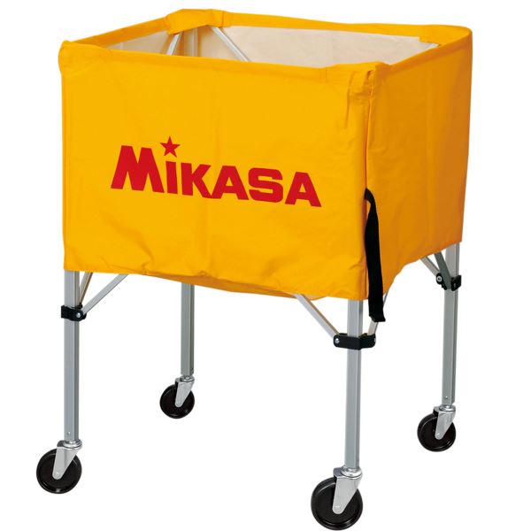 MIKASA(ミカサ)器具 ボールカゴ 屋外用(フレーム・幕体・キャリーケース3点セット) イエロー 【BCSPHL】
