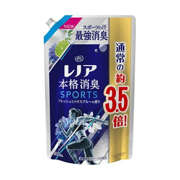 【送料無料】(まとめ)P&G レノア本格消臭 スポーツフレッシュシトラスブルー 詰替用 超特大 1390ml 1個 【×5セット】