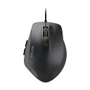 (まとめ)バッファロー 有線 BlueLEDプレミアムフィットマウス Mサイズ ブラック BSMBU500MBK 1個【×3セット】(2)