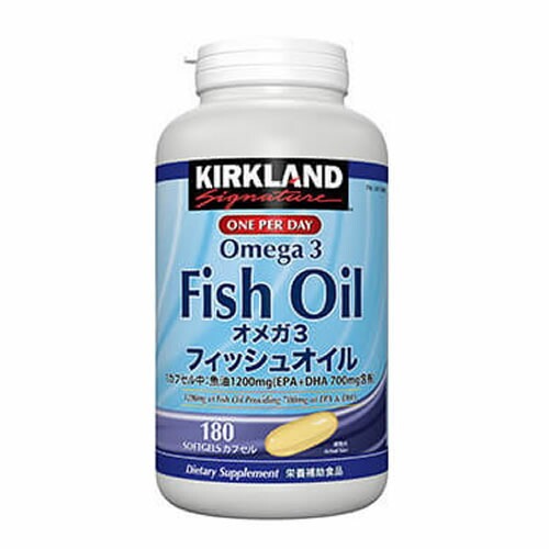 カークランドシグネチャー フィッシュオイル オメガ3 180 粒 サプリメント オメガ サプリ EPA DHA Kirkland Signature Fish Oil Omega3