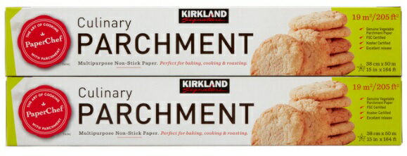 【2本入】 オーブンペーパー38cm x 49m 2本 カークランドシグネチャー Kirkland Signature Parchment Paper 38cm x 49m x 2CT　コストコ