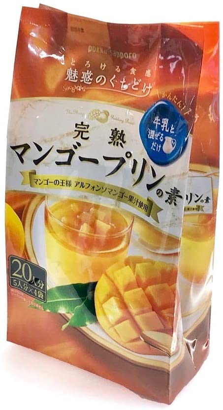 ポッカ　完熟マンゴープリンの素　200G X 4Pパック