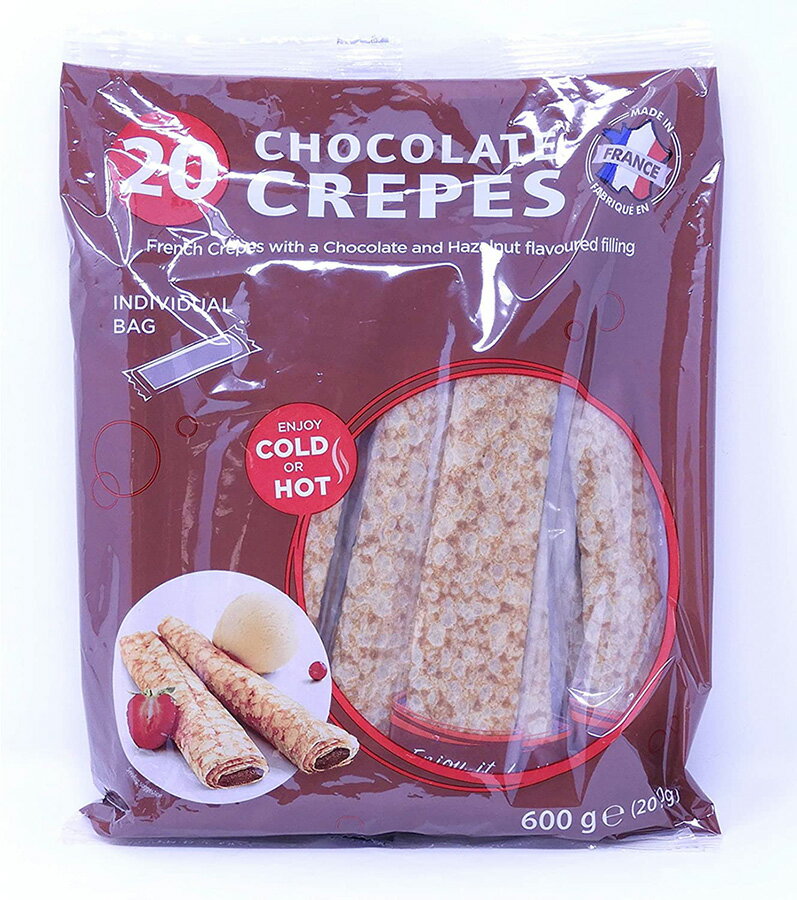 【20本入】チョコクレープ 30g × 20本入り フランス産 常温保存可能 チョコレート クレープ Chocolate crepes French コストコ おやつ 間食 デザート 夜食 手土産 小腹のサムネイル
