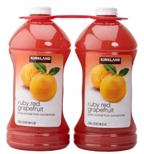カークランドシグネチャー ルビーレッドグレープフルーツ ジュース 2.8L x 2本 ジュース Kirkland Signature Rubyred Grapefruit