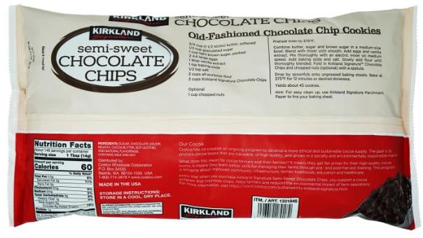 カークランドシグネチャーチョコレートチップ2.04kgKirklandSignatureChocolateChipsパン作りお菓子作りチョコチップ大容量