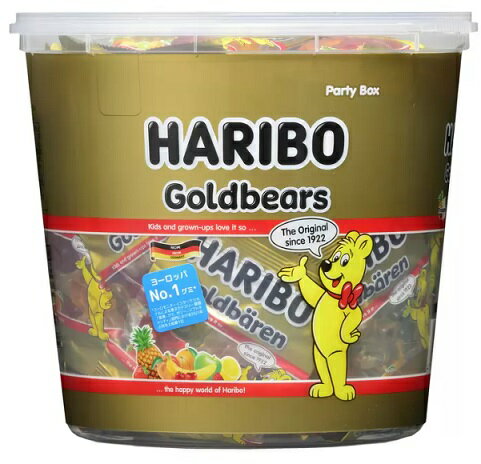 【980g】ハリボー ミニゴールド ベアー バケツ ドラム HARIBO Mini Gold Bear パーティー クマ 大容量 グミ キャンディー シェア 小腹 間食 手土産 おやつ ぐみ