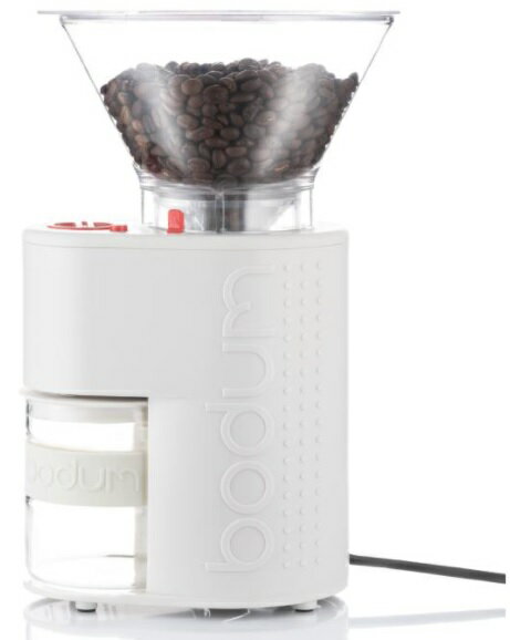 【送料無料】ボダム ビストロ コーヒー グラインダー ホワイト 白 BODUM BISTRO COFFEE GRNDR 香り 風味 手軽 挽き立て コーヒー豆