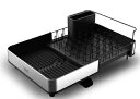 Joseph Joseph ステンレス水切りラック 拡張式 食器 格納 排水 グラス ボウル 水切り まな板 スマート シンク 高級感