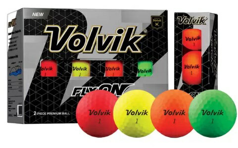 y24z{rbN tCI St{[ }bgdグ 2s[X\ 24g - }`J[ e 򋗗\ Xg[g Volvik Fly On 2-piece Matte Finish Golf Ball St Eh