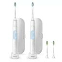 【2本組】ソニッケアー プロテクトクリーン HX6403/71 Sonicare 電動 歯ブラシ ブラシヘッド トラベルケース付 加圧防止センサー 歯 歯茎 音...
