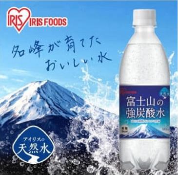 富士山の強炭酸水 500ml×24本 水 ミネラルウォーター 炭酸 炭酸水 強炭酸 みず アイリスフーズ アイリスオーヤマ 500ml 24 ケース買い