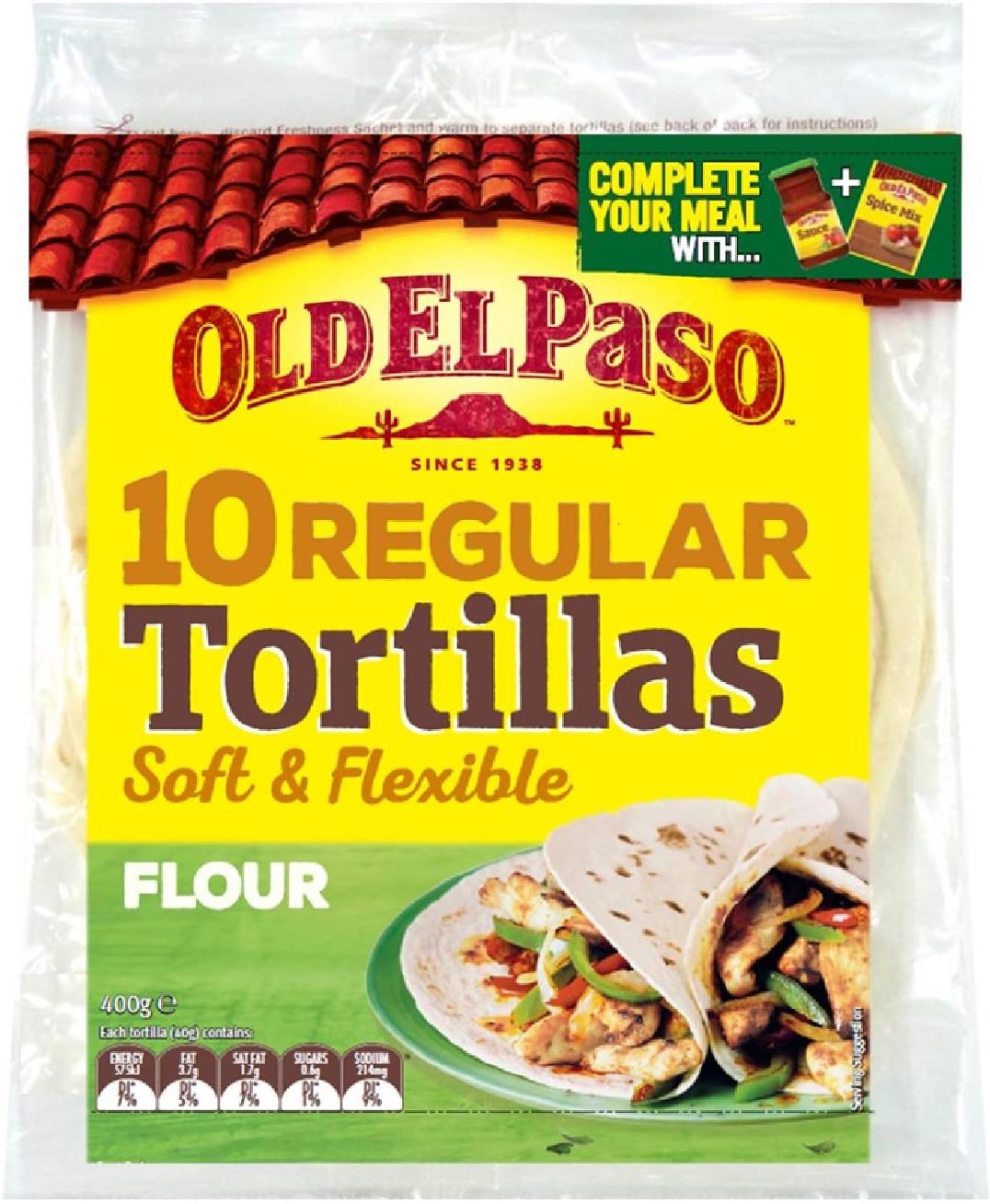 【20枚入】OLD EL PASO フラワートルティア 直径20 10枚×2 トルティーヤ トルティーア タコス メキシカン Taco shell シェル