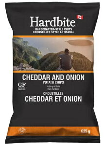 ハードバイト チェダー & オニオン ポテトチップス 625g 良質 厚切り お菓子 チップス カナダ Hardbite Cheddar & Onion Potato Chips