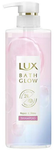 ラックス　バスグロウ リペア & シャイン シャンプー 490g LUX BATH GLOW SHAMPOO 日本製 保水美容 髪のダメージ ウォータリーアップル&ジャスミンの心ときほぐす香り