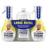 ミスター クリーン マルチパーパス クリーナー レモンゼスト 本体 473ml x 2本 + 詰め替えボトル 913ml x 1本 Mr. Clean Freak Multipurpose Cleaner Lemon Zest クリーナー 清掃 掃除 キッチン お風呂 水回り 風呂掃除 洗剤 台所 ガスレンジ IH